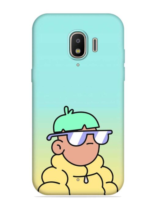 Doodles Cool Character Embossed Soft Silicone Case for Samsung Galaxy J2 (2018) Zapvi