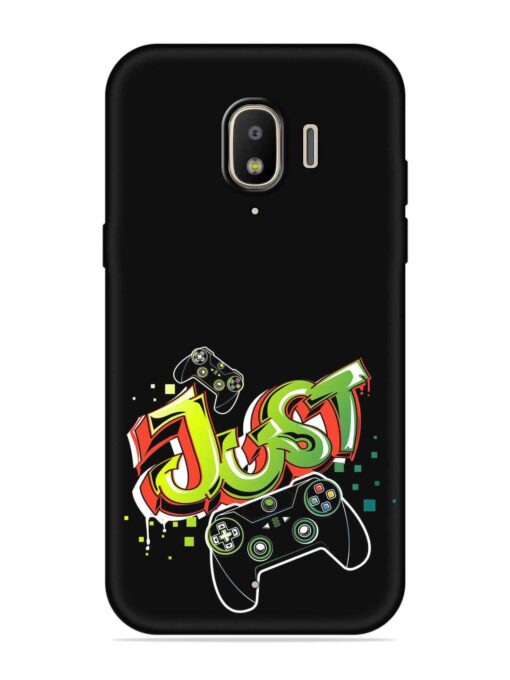 Graffiti Gamepad Illustration Embossed Soft Silicone Case for Samsung Galaxy J2 (2018)