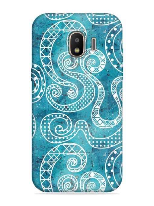 Vintage Curved Seamless Embossed Soft Silicone Case for Samsung Galaxy J2 (2018) Zapvi