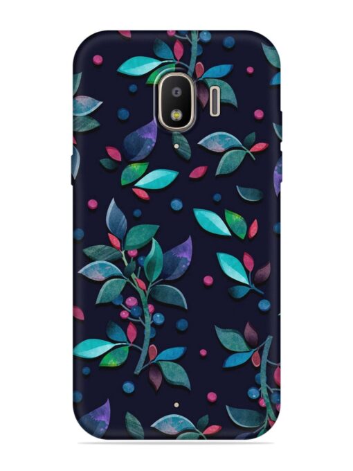 Decorative Watercolor Flower Embossed Soft Silicone Case for Samsung Galaxy J2 (2018)