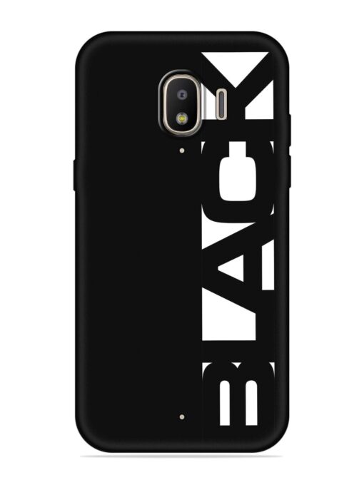 Black Typo Embossed Soft Silicone Case for Samsung Galaxy J2 (2018) Zapvi