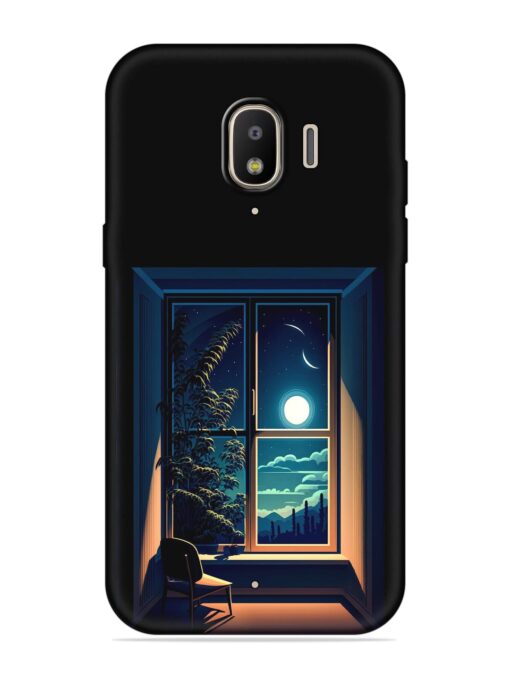 Night View At Window Embossed Soft Silicone Case for Samsung Galaxy J2 (2018) Zapvi