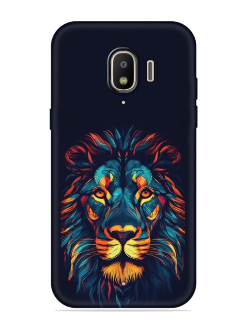 Colorful Lion Embossed Soft Silicone Case for Samsung Galaxy J2 (2018)