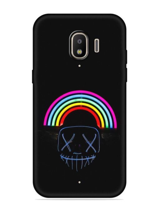 Mask Rainbow Embossed Soft Silicone Case for Samsung Galaxy J2 (2018) Zapvi