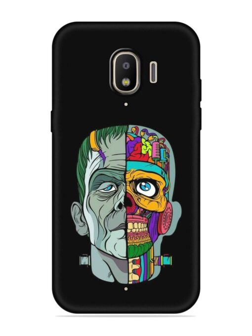 Men Vs Skull Embossed Soft Silicone Case for Samsung Galaxy J2 (2018) Zapvi