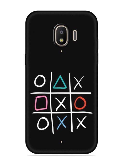 Super Neon Tic-Tac-Toe Embossed Soft Silicone Case for Samsung Galaxy J2 (2018)