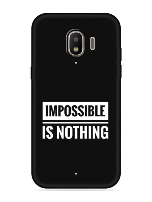 Impossible Is Nothing Embossed Soft Silicone Case for Samsung Galaxy J2 (2018) Zapvi