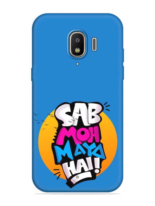 Sab Moh Moya Embossed Soft Silicone Case for Samsung Galaxy J2 (2018) Zapvi