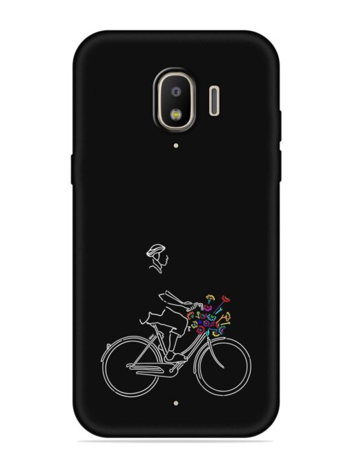 Minimalist Cycle Art Embossed Soft Silicone Case for Samsung Galaxy J2 (2018) Zapvi