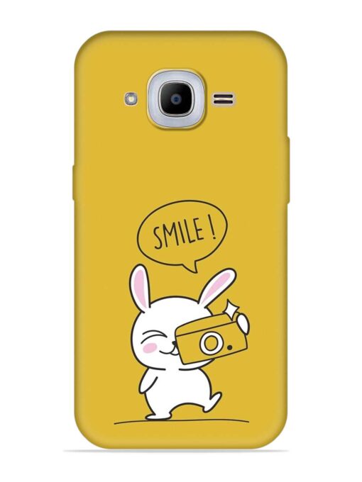 Hey Smile Please Embossed Soft Silicone Case for Samsung Galaxy J2 Pro (2016) Zapvi