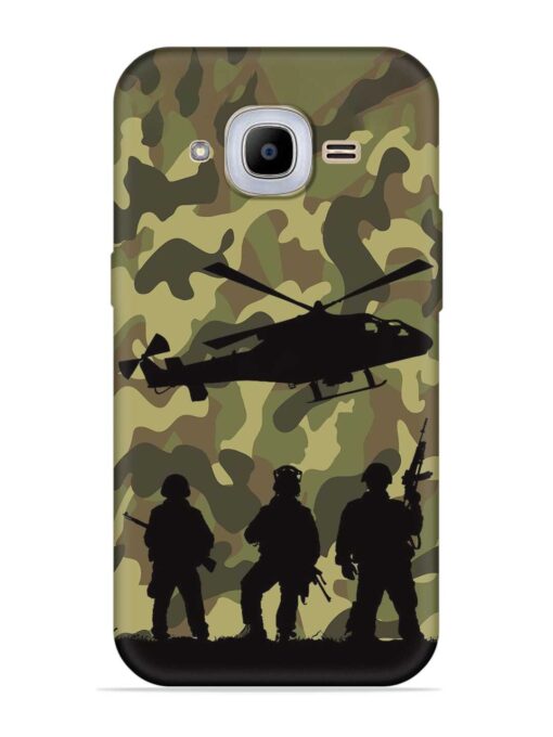 Army Heros Embossed Soft Silicone Case for Samsung Galaxy J2 Pro (2016) Zapvi