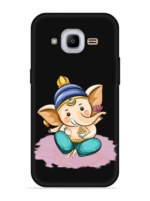 Bal Ganesh Vector Art Embossed Soft Silicone Case for Samsung Galaxy J2 Pro (2016)