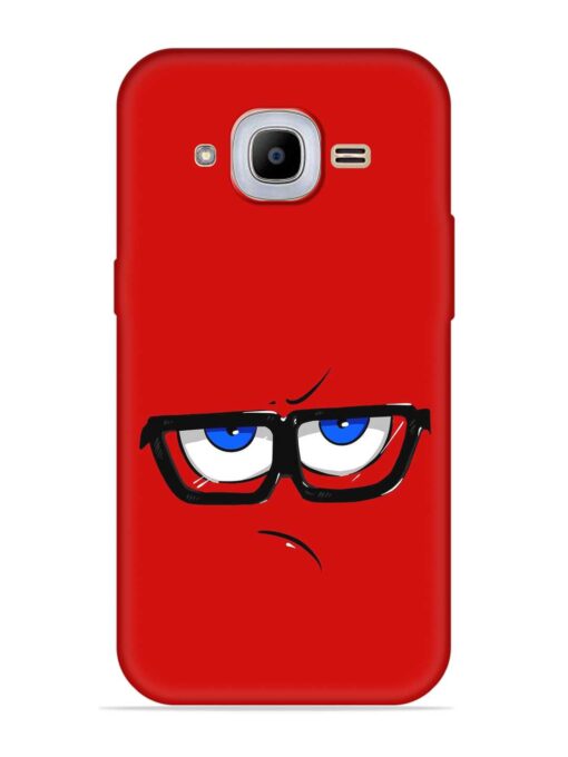 Rad Angry Face Embossed Soft Silicone Case for Samsung Galaxy J2 Pro (2016)