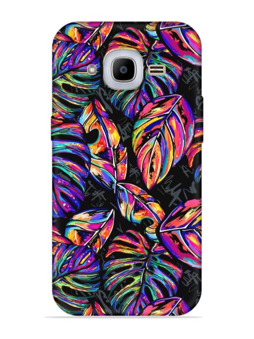 Tropical Seamless Vector Embossed Soft Silicone Case for Samsung Galaxy J2 Pro (2016)