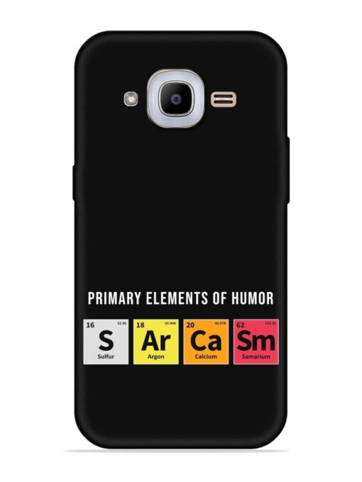 Primary Elements Humor Embossed Soft Silicone Case for Samsung Galaxy J2 Pro (2016) Zapvi