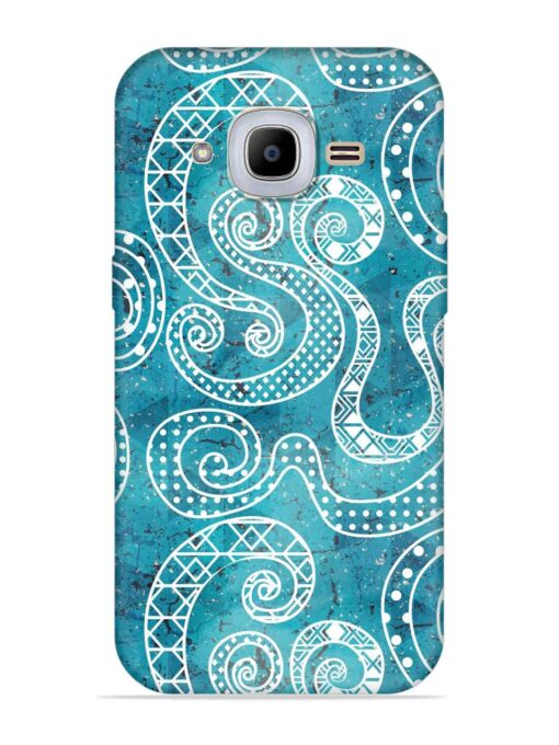 Vintage Curved Seamless Embossed Soft Silicone Case for Samsung Galaxy J2 Pro (2016) Zapvi