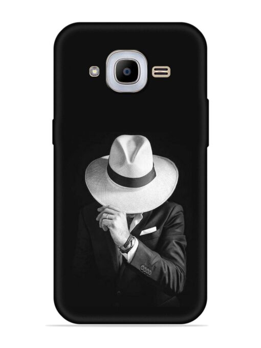 Men Under Hat Embossed Soft Silicone Case for Samsung Galaxy J2 Pro (2016)