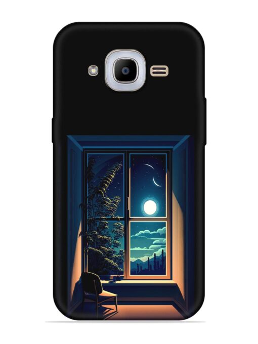 Night View At Window Embossed Soft Silicone Case for Samsung Galaxy J2 Pro (2016) Zapvi