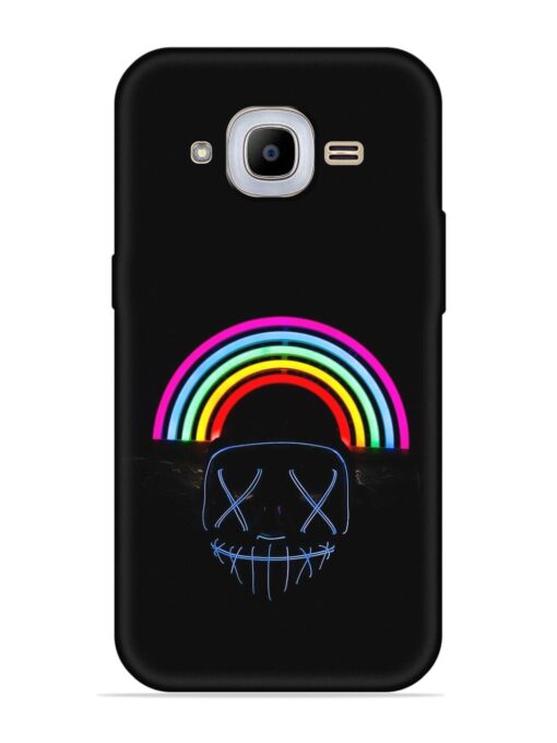 Mask Rainbow Embossed Soft Silicone Case for Samsung Galaxy J2 Pro (2016) Zapvi