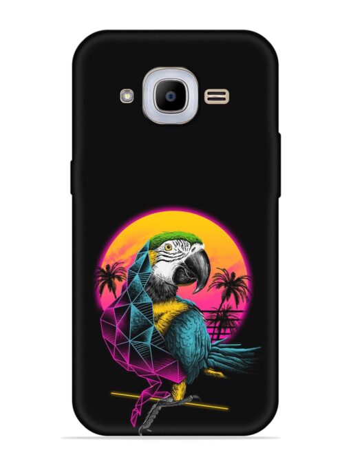 Rad Parrot Embossed Soft Silicone Case for Samsung Galaxy J2 Pro (2016)