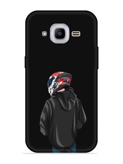 Motorcycle Rider Embossed Soft Silicone Case for Samsung Galaxy J2 Pro (2016) Zapvi