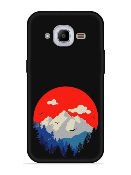 Mountain Abstract Embossed Soft Silicone Case for Samsung Galaxy J2 Pro (2016)