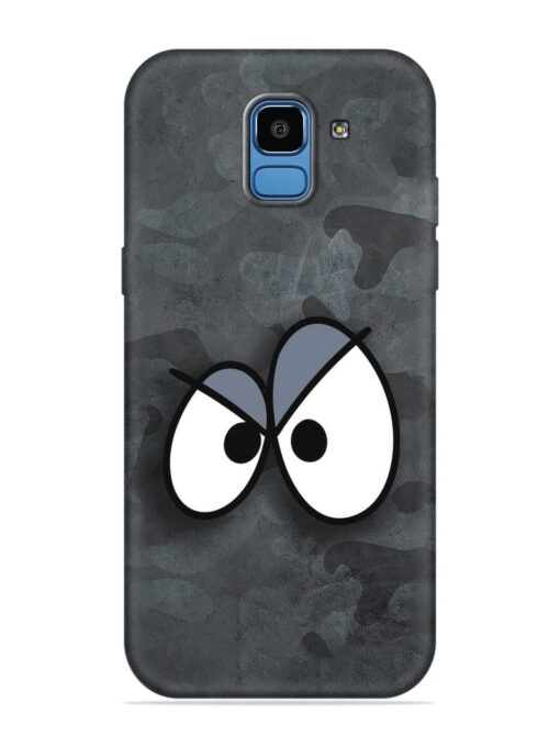 Big Eyes Night Mode Embossed Soft Silicone Case for Samsung Galaxy J6 (2018)