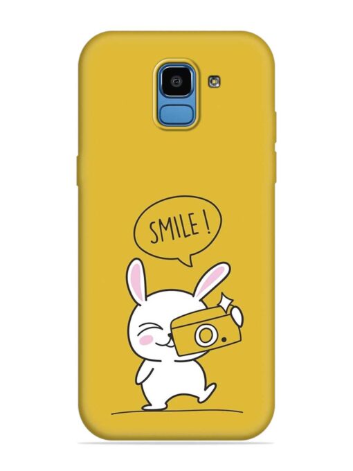 Hey Smile Please Embossed Soft Silicone Case for Samsung Galaxy J6 (2018)