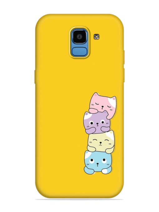 Cartoon Anime Embossed Soft Silicone Case for Samsung Galaxy J6 (2018)