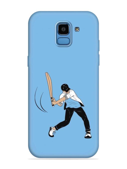 Cricket Gully Boy Embossed Soft Silicone Case for Samsung Galaxy J6 (2018)