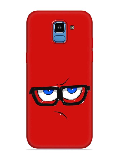 Rad Angry Face Embossed Soft Silicone Case for Samsung Galaxy J6 (2018)