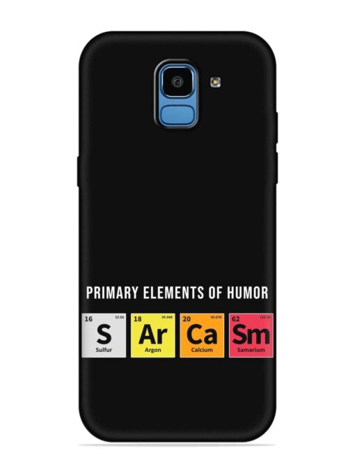 Primary Elements Humor Embossed Soft Silicone Case for Samsung Galaxy J6 (2018)