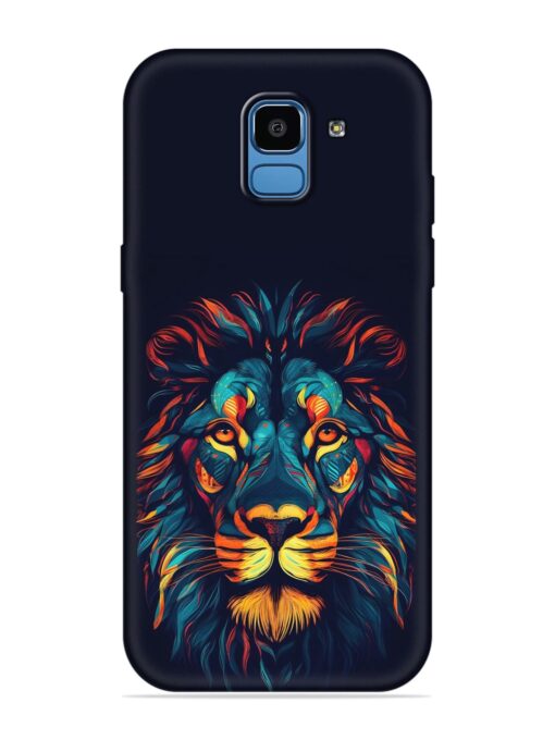 Colorful Lion Embossed Soft Silicone Case for Samsung Galaxy J6 (2018) Zapvi