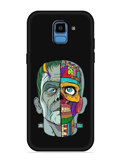 Men Vs Skull Embossed Soft Silicone Case for Samsung Galaxy J6 (2018)