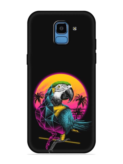 Rad Parrot Embossed Soft Silicone Case for Samsung Galaxy J6 (2018)