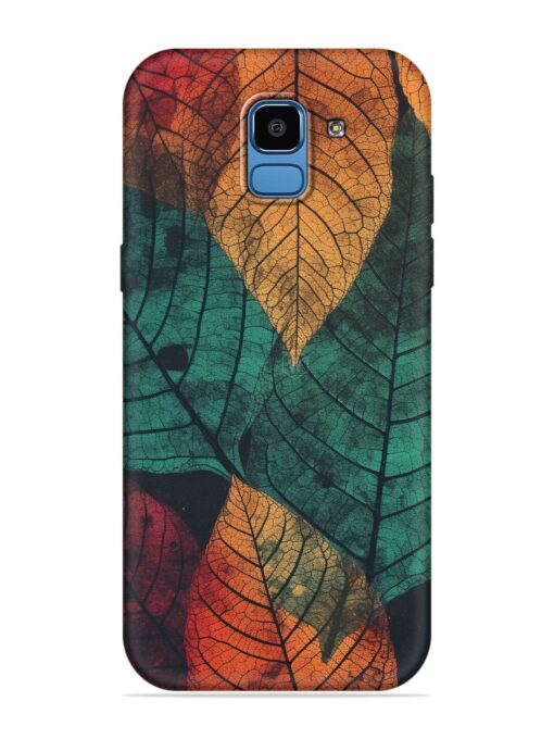 Leaves Artwork Embossed Soft Silicone Case for Samsung Galaxy J6 (2018)