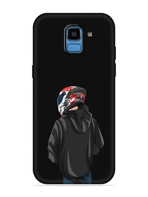 Motorcycle Rider Embossed Soft Silicone Case for Samsung Galaxy J6 (2018)