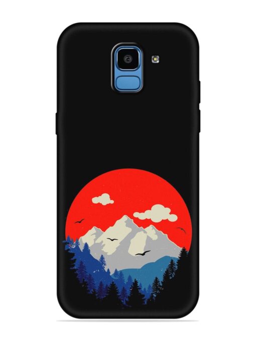 Mountain Abstract Embossed Soft Silicone Case for Samsung Galaxy J6 (2018)