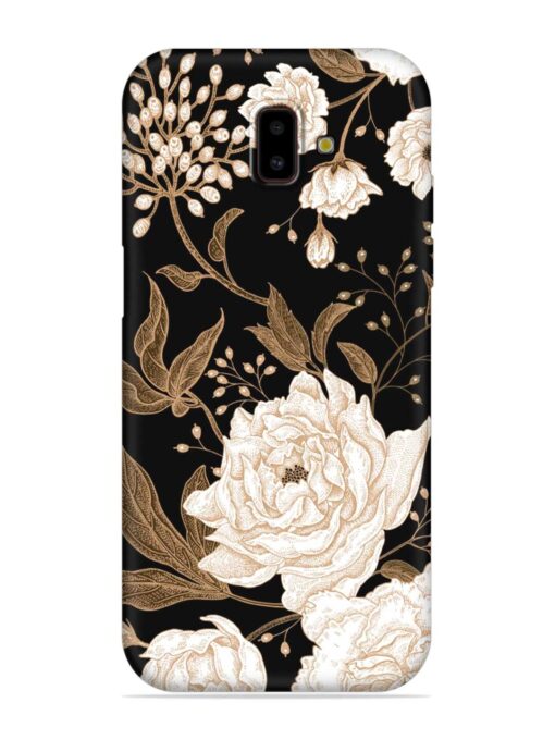 Peonies Roses Floral Embossed Soft Silicone Case for Samsung Galaxy J6 Prime Zapvi