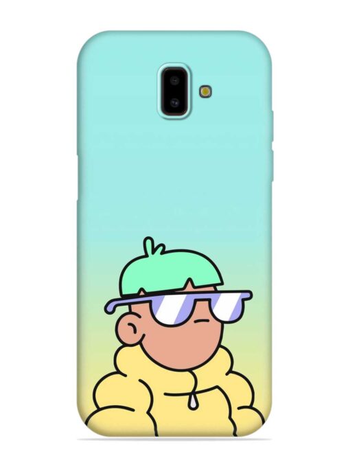 Doodles Cool Character Embossed Soft Silicone Case for Samsung Galaxy J6 Prime