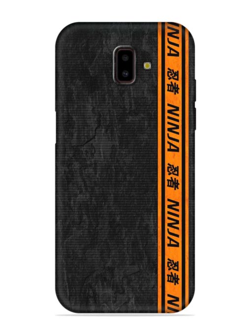 Ninja Srtips Embossed Soft Silicone Case for Samsung Galaxy J6 Prime Zapvi