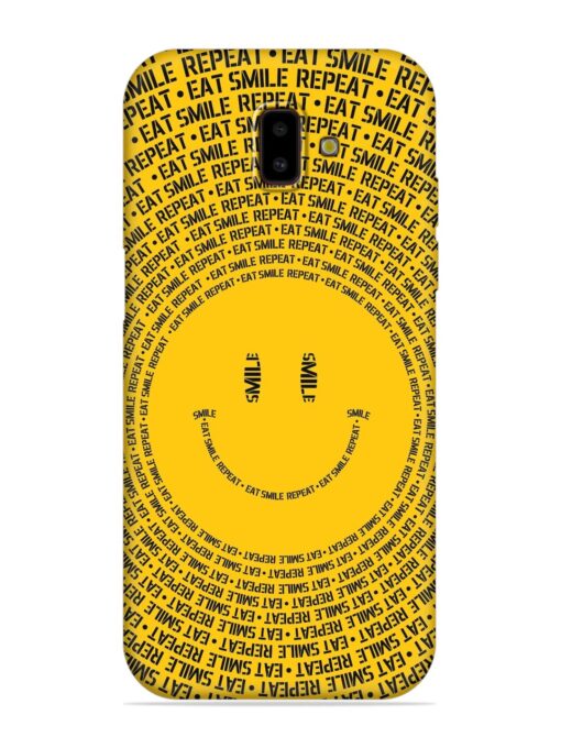 Smiley Embossed Soft Silicone Case for Samsung Galaxy J6 Prime Zapvi