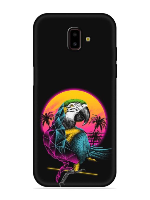 Rad Parrot Embossed Soft Silicone Case for Samsung Galaxy J6 Prime