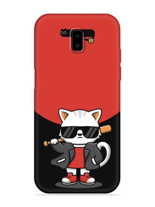 Cool Little Bear Cartoon Embossed Soft Silicone Case for Samsung Galaxy J6 Prime Zapvi