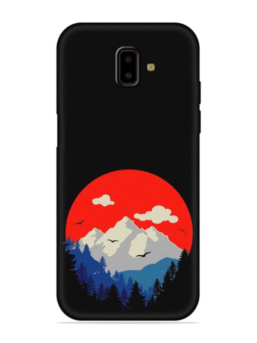 Mountain Abstract Embossed Soft Silicone Case for Samsung Galaxy J6 Prime Zapvi