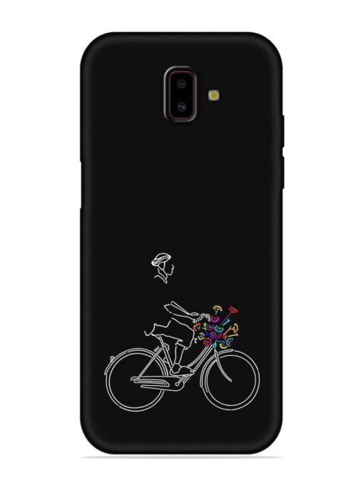 Minimalist Cycle Art Embossed Soft Silicone Case for Samsung Galaxy J6 Prime