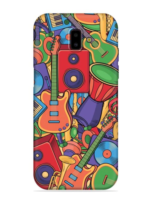 Colorful Music Art Embossed Soft Silicone Case for Samsung Galaxy J6 Prime Zapvi