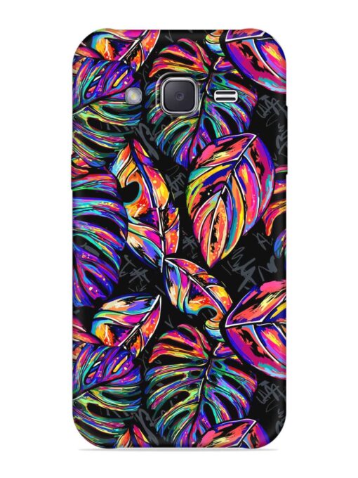 Tropical Seamless Vector Embossed Soft Silicone Case for Samsung Galaxy J7 (2015)