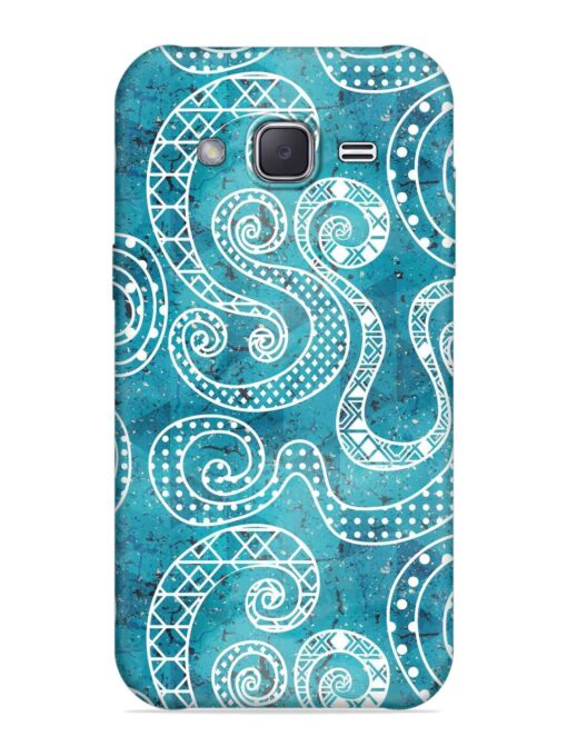 Vintage Curved Seamless Embossed Soft Silicone Case for Samsung Galaxy J7 (2015)