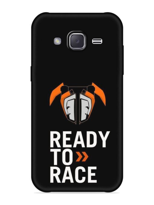 Ready To Race Embossed Soft Silicone Case for Samsung Galaxy J7 (2015) Zapvi